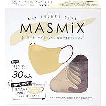 Amazon.co.jp: 川本産業 MASMIX ツートーンカラーマスク 立体