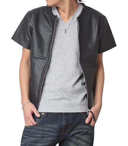 KAODIA メッシュショートスリーブレザージャケット KAODIA メッシュショートスリーブレザージャケット - メルカリ