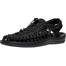 Amazon | [キーン] サンダル UNEEK ユニーク メンズ BLACK/BLACK 25.0