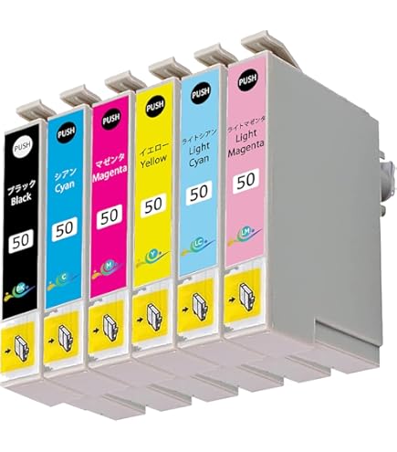 Amazon.co.jp: EP-903A インク エプソン プリンター IC50 6色セット