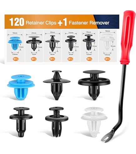 uxcell 10pcs 6Q0868243 8mm Black Plastic Rivets Clips Bumper Fender
