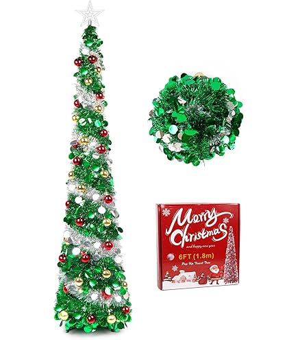 Amazon.co.jp: クリスマスツリー 5フィート 折りたたみ式ポップアップ