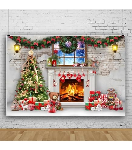 Amazon | Qinunipoto クリスマス Merry Christmas 写真撮影用 背景布