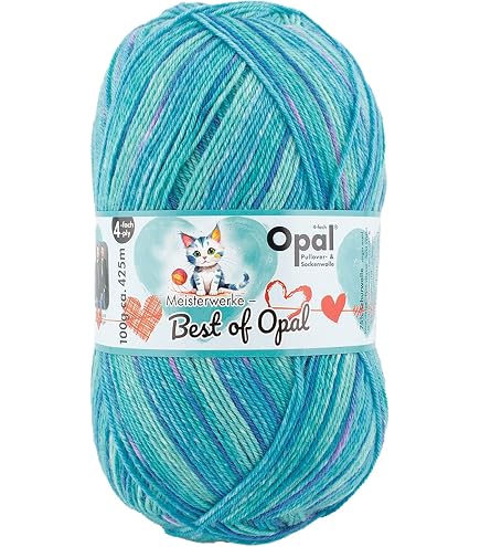 Amazon | 毛糸 Opal オパール ファインメリノウール2 4ply 11633.空色