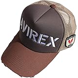(アヴィレックス) AVIREX CAP AVIREX CAP バイカラー シンプルロゴ＆エンブレムワッペン メッシュキャップ 帽子 アビレックス 男女兼用 メンズ レディース