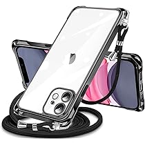 Amazon.co.jp: NISIILNG iPhone 12 用 ケース クリア ショルダー