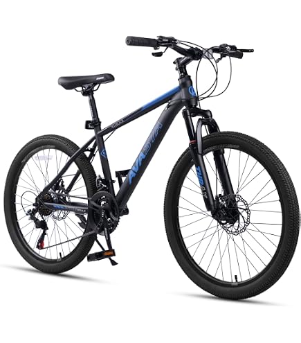 Amazon | マウンテンバイク 自転車 シマノ製21段変速 26インチ 前後