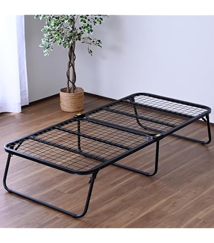 Amazon｜山善(YAMAZEN) ベッド 折りたたみベッド 【完成品】 ベッド
