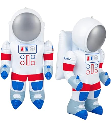Inflatable Space Shuttle & Astronaut Decor - 2-Pack, Great For Galaxy Themed Parties & Room Decor - View #12