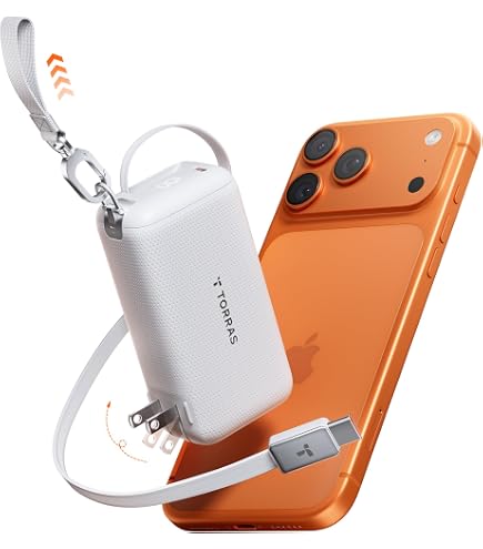 Amazon | TORRAS FlexLine PearlGo モバイルバッテリー 巻き取り式