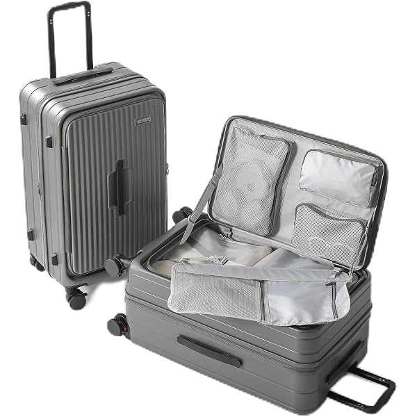 Amazon | [NAKURU] 26インチ フロントオープン 耐久性 スーツケース