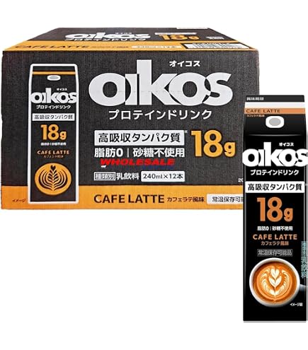 Amazon.co.jp: オイコス プロテインドリンク 240ml 紙パック 2種 各12