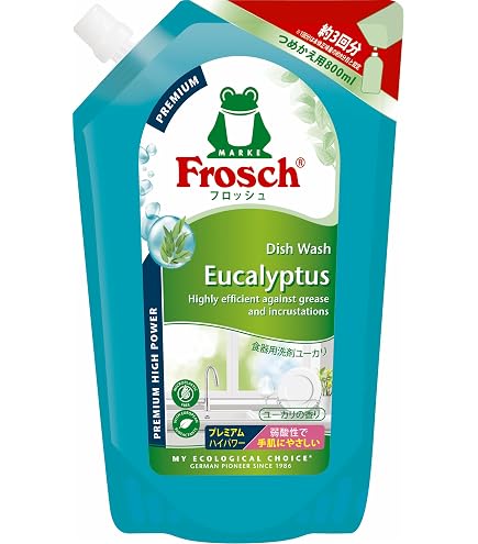 Amazon.co.jp: フロッシュ食器用洗剤ユーカリ 800ml プレミアム×3本