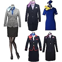 Amazon.co.jp: [QINGCHENG]日本航空 全日空 コスプレ衣装 五種類