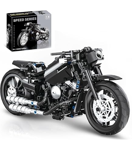 Amazon.co.jp: MJDDJA 1:8 オートバイビルディングブロックおもちゃ