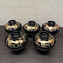輪島塗　沈金　華の絵　天然木　お碗　蓋付　10客セット　漆器 能登輪島塗 漆塗り 金蒔絵 天然木 蓋付椀 10客セット - メルカリ