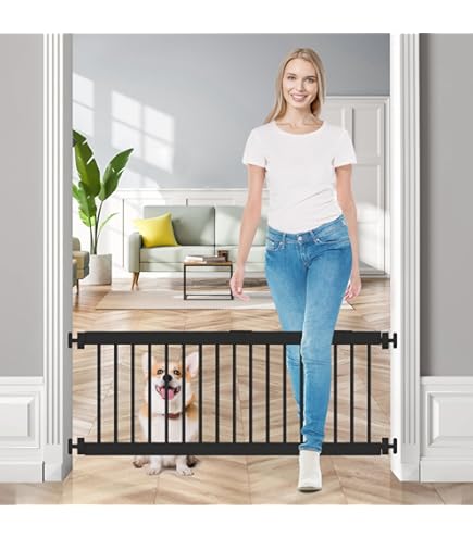 Baby Gate For Stairs Short Dog Gate, Expandable Puppy Gate For