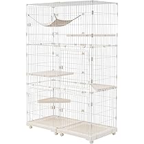 Amazon.co.jp: Purlove【2025年新仕様】 猫 ケージ キャットケージ 3段