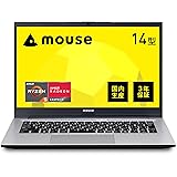 mouse A4【3年保証】 ノートパソコン (Ryzen 5 7430U AMD Radeon グラフィックス 16GB メモリ 500GB SSD 14インチ フルHD Windows 11 Pro ビジネス テレワーク) A4A5U01SR1SIW1P104AZ