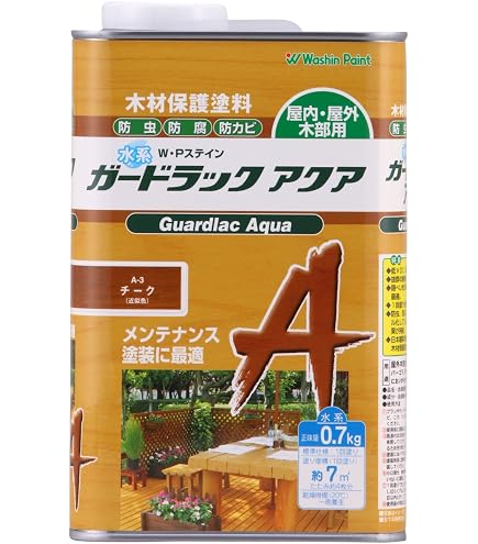 Amazon | 和信ペイント ガードラックアクア プロ仕様の水性屋外木部用