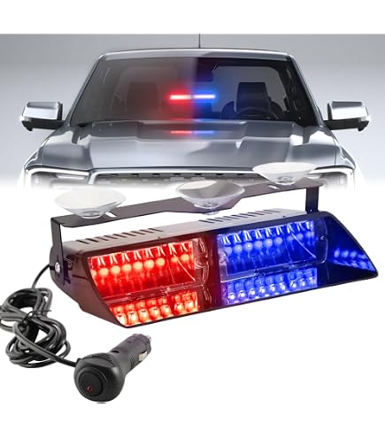 Amazon.co.jp: TeddyTT 赤と青 警察 緊急 LED 消防士 警官 ストロボ