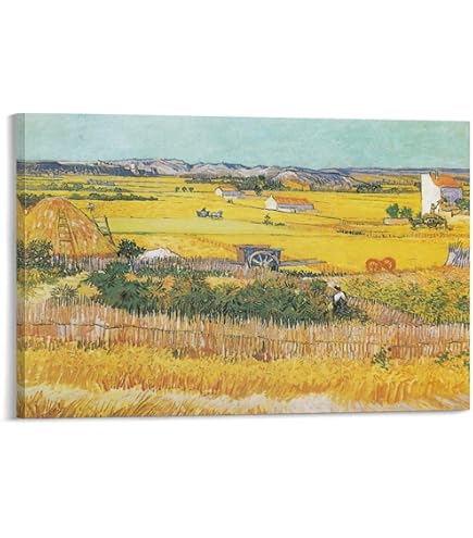 Amazon.co.jp: 世界の名画 ゴッホ 雷雲の下の麦畑 Wheatfield under