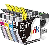 Amazon.co.jp: ロット番号区別不要 Brother 対応 LC411 ブラザー 互換