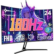 MINIFIRE 24インチ ゲーミングモニター MFG24C1　180hz Amazon.co.jp: Minifire ゲーミングモニター180Hz/24.5インチ