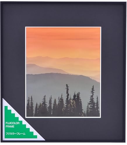 5枚セット　FUJICOLOR フジカラー ブラック　アルミ額縁 A300 半切 Amazon.co.jp: FUJICOLOR 額縁 A300 半切 アルミ ブラック 39681
