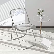 クリア アクリル折りたたみ椅子 Amazon｜クリアチェア パイプ椅子 椅子 チェア 透明椅子 幅46×奥行47