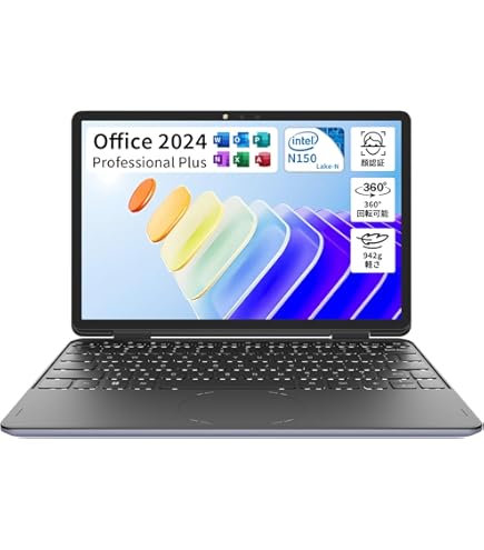 N150 10.95インチ 2in1 RAM12GB SSD512GB MiniBook X N150 | 灰色 | 英語配列 | 12GB/16GB+512GB | Intel Twin