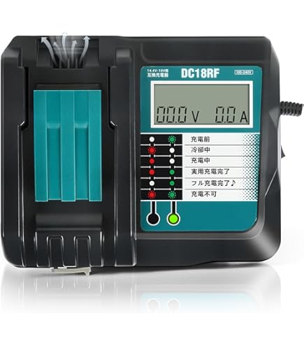 Amazon.co.jp: WaxPar 互換 DC18RF 充電器 マキタ 冷却ファン付き 
