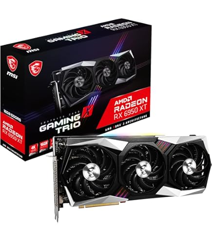 グラフィックボード・グラボ・ビデオカード RX6800 MSI Amazon | MSI Radeon RX 6800 XT GAMING X TRIO 16G | MSI