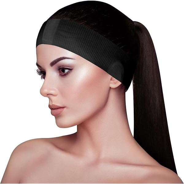 Merkaunis 200 Stück Einweg-Stirnbänder – Elastische Vlies-Haarbänder Für Spa, Beauty, Fitness