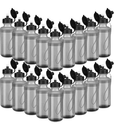 Tioncy 20 Pieces Plastic Water Bottles For Adults Bulk 17 Oz Sport