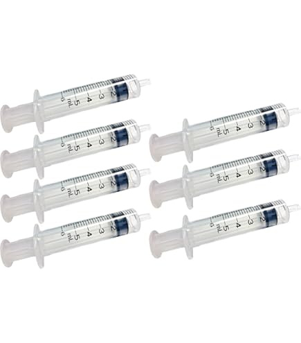 Amazon | トップ プラスチックシリンジ 針無・レッド 1ml 100本入 8