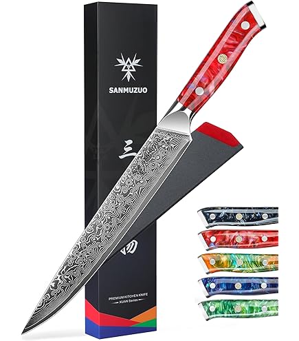 サファイアブルー SANMUZUO ボニングナイフ 7インチ フィレナイフ Amazon.co.jp: SANMUZUO ボニングナイフ - 7インチ フィレナイフ