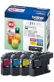 ブラザー工業 【brother純正】インクカートリッジ4色パック LC211-4PK 対応型番:DCP-J968N、DCP-J767N、DCP-J567N、MFC-J887N、MFC-J737DN 他