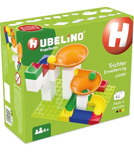 Amazon.co.jp: HUBELINO Marble Run - 128-Piece Run Elements