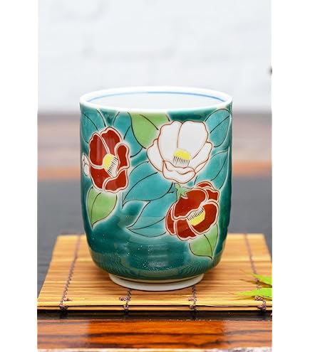 清水焼 壹楽 赤濃牡丹唐草 湯呑み 急須 清水焼 壹楽 赤濃牡丹唐草 湯呑み 急須 茶器 | ティー・コーヒー