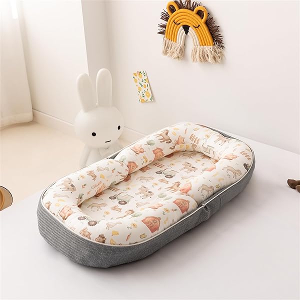 美品❣️Luddy ベビーベッド 新生児 折りたたみ Amazon | Luddy ベビーベッド 新生児 枕付き ベッドインベッド