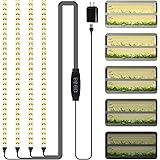 Deaunbr 植物育成ライト LED育成ライト 1セット4本 暖色系 120個LEDチップ フルスペクトル 植物ライトタイマー機能(3/9/12H) 10階段調光 3つの照明モード 野菜 多肉植物 観葉植物 室内栽培 水耕栽培 家庭菜園 園芸用品