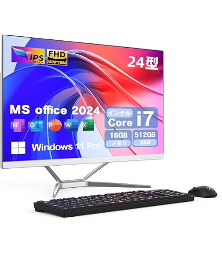 Amazon.co.jp: 【整備済み品】一体型PC 富士通 K558/24型フルHD/Win 11 