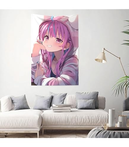 Amazon.co.jp: まかろん大帝 湊あくあB2タペストリー C96 ホロケット