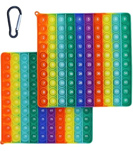 Amazon | スクイーズ玩具 (数字1～100 たしざん 両面印刷)プッシュ