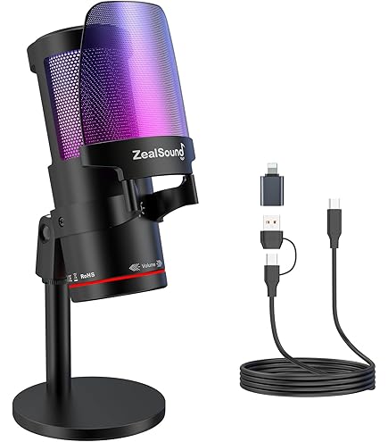 Amazon.co.jp: ZealSoundゲーミングマイクキット、ポッドキャスト