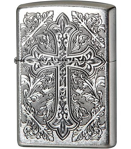Amazon.co.jp: ジッポー(Zippo) ライター 防風 真鍮製 CREST クレスト