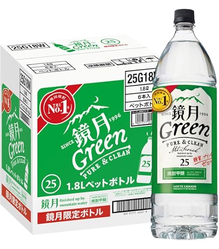 Amazon.co.jp: サントリー 鏡月 甲類焼酎 20度 1.8L 1800ml x 6本