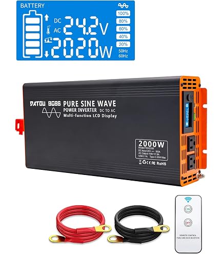 Amazon.co.jp: SAYAENERUGI 正弦波インバーター 1500W 24V 100V 瞬間