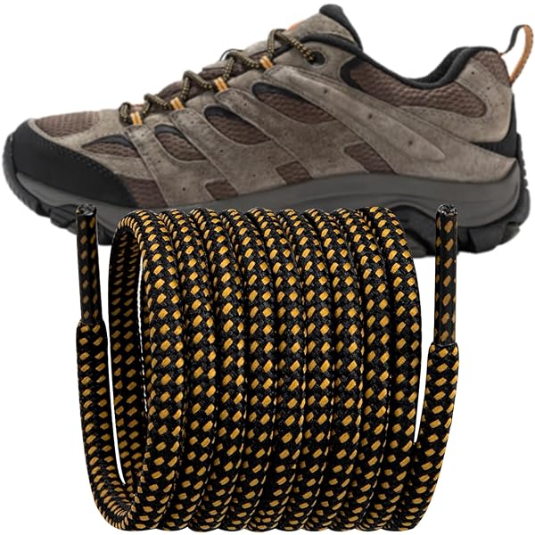 Hiking Non Slip Shoelaces Boot Laces Heavy Duty DELELE Pair Round
